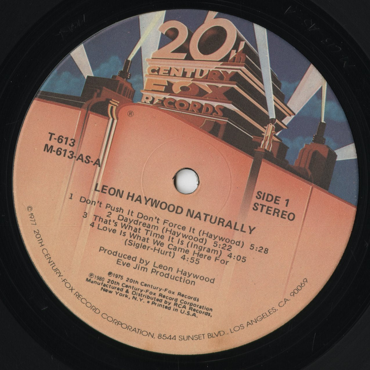 Leon Haywood - Naturally (T-613) 1980 US 20th Century Fox Records｜中古LP
