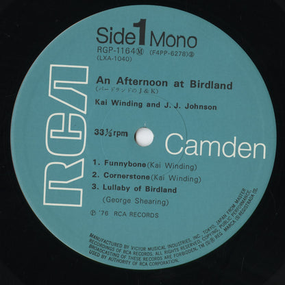 J.J. Johnson And Kai Winding - An Afternoon At Birdland (RGP-1164(M)) 1966 JPN RCA｜中古LP