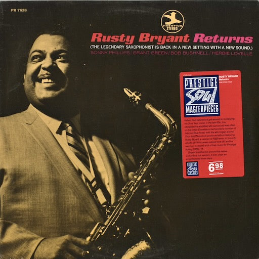 Rusty Bryant - Rusty Bryant Returns (OJC-331) LP 1988 US Prestige/OJC｜中古LP