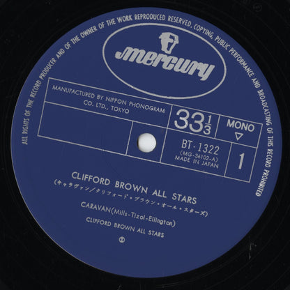 Clifford Brown - Clifford Brown All Stars (BT-1322) LP 1974 JPN Mercury｜中古LP