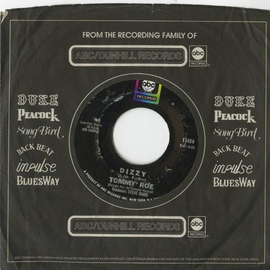 Tommy Roe / トミー・ロー / Dizzy / The You I Need -7 (45-11164)