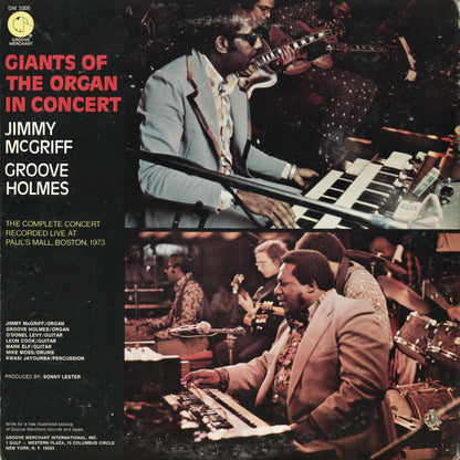 Jimmy McGriff, Groove Holmes - Giants Of The Organ In Concert (GM 3300) 1973 US Groove Merchant｜中古2LP