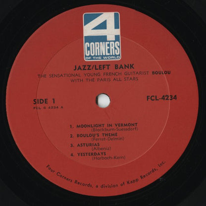 Boulou With The Paris All Stars - Jazz/Left Bank (FCL 4234) LP 1966 US Four Corners｜中古LP