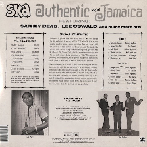 V.A. - Ska Authentic (CLD-LP 7023) 2026 US Studio One｜新品LP skatalites スカタライツ back