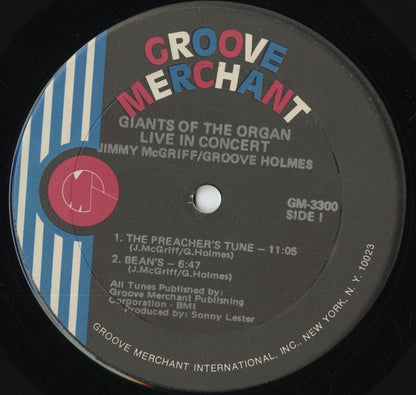 Jimmy McGriff, Groove Holmes - Giants Of The Organ In Concert (GM 3300) 1973 US Groove Merchant｜中古2LP