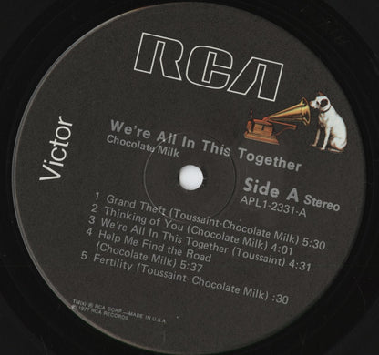 Chocolate Milk - We're All In This Together (APL1-2331) 1977 US RCA｜中古LP