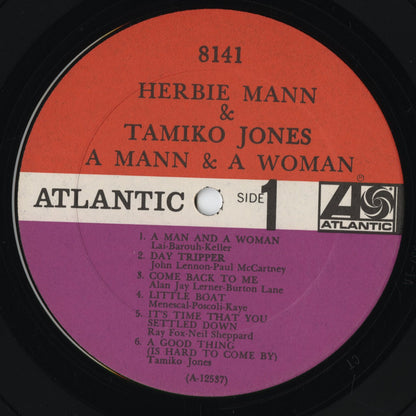 Herbie Mann & Tamiko Jones - A Mann & A Woman (8141) 1967 US Atlantic｜中古LP
