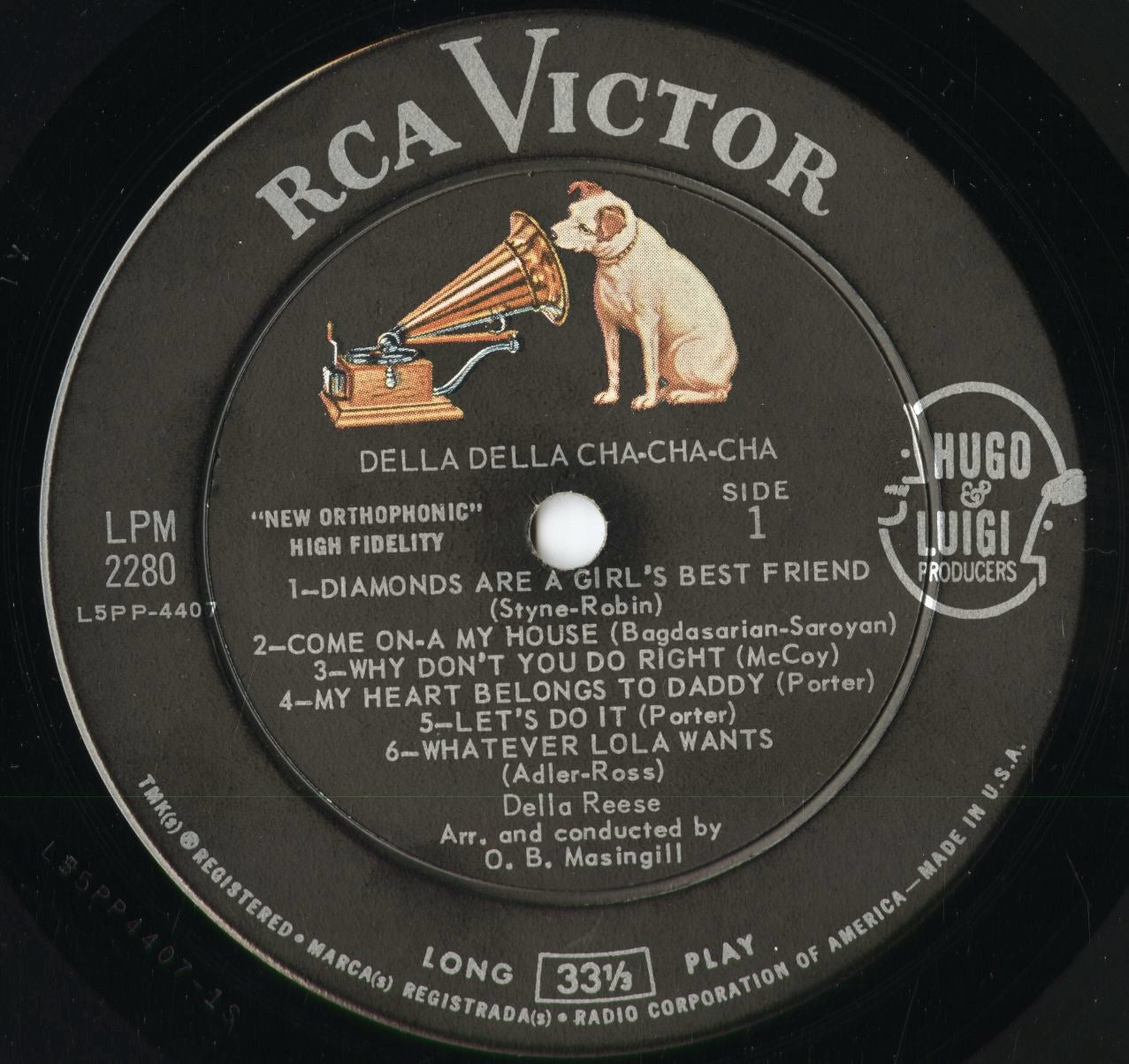 デラ・リース / Della Reese『Della Della Cha Cha Cha』(LPM-2280) US