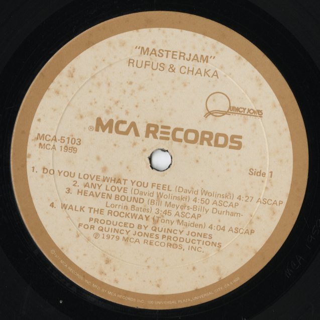 Rufus & Chaka / ルーファス＆チャカ / Masterjam (MCA5103)