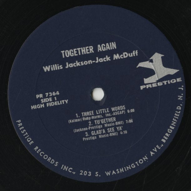 Willis Jackson / Jack McDuff / ウィリス・ジャクソン ジャック・マクダフ / Together Again! (PRST 7364)