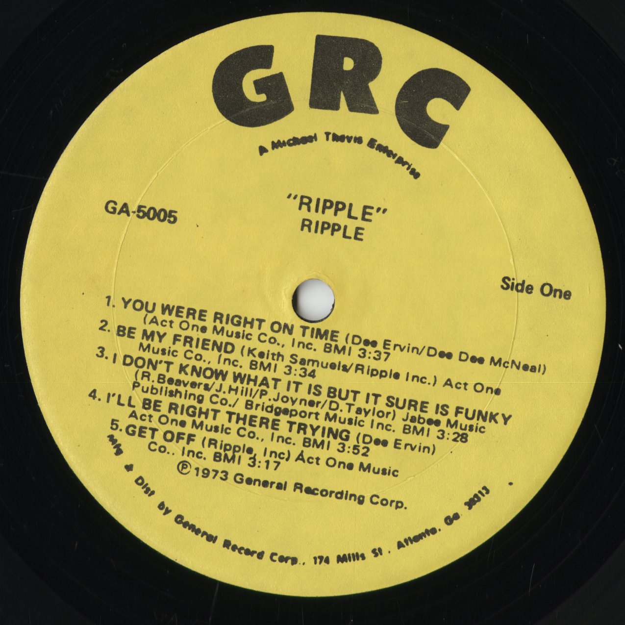 Ripple - Ripple (GA-5005) 1973 US GRC｜中古LP