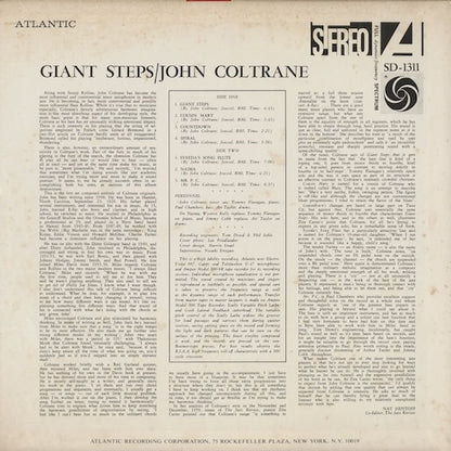John Coltrane - Giant Steps (P-7502A) 1976 JPN Atlantic｜中古LP