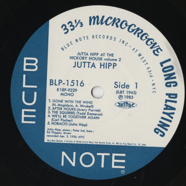 Jutta Hipp / ユタ・ヒップ / At The Hickory House Volume 2 (K18P-9229) – VOXMUSIC  WEBSHOP