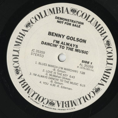 Benny Golson / ベニー・ゴルソン / I'm Always Dancin' To The Music (JC 35359)