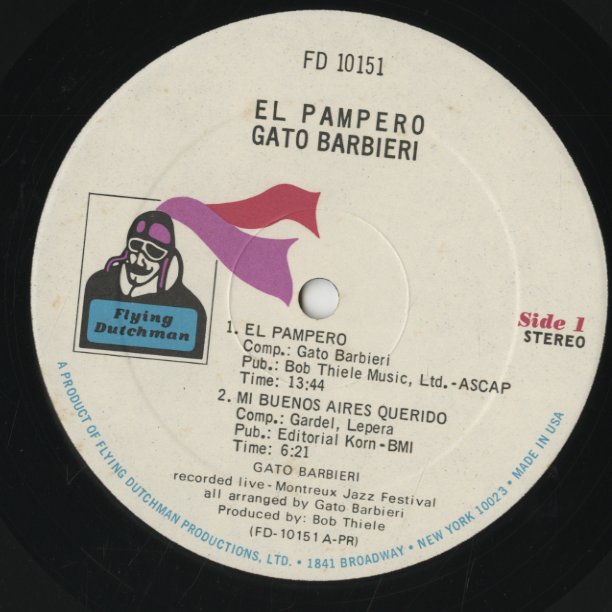 Gato Barbieri / ガトー・バルビエリ / El Pampero (FD 10151