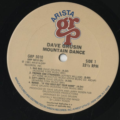 Dave Grusin / デイヴ・グルーシン / Mountain Dance (GRP5010)