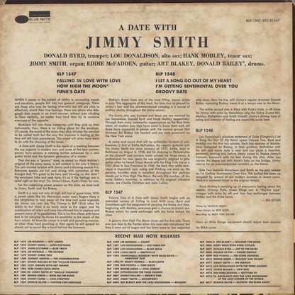Jimmy Smith - A Date With Jimmy Smith Volume 1 (BST81547) 1967 US Blue Note｜中古LP