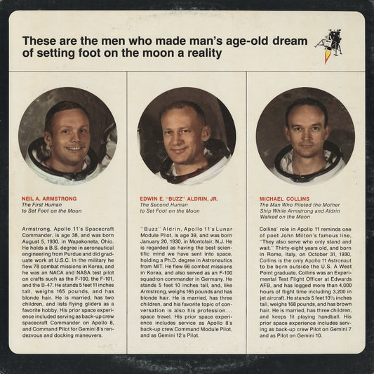 Man On The Moon - The Flight Of Apollo 11 (STAO 91999) LP 1969 US Evolution｜中古LP