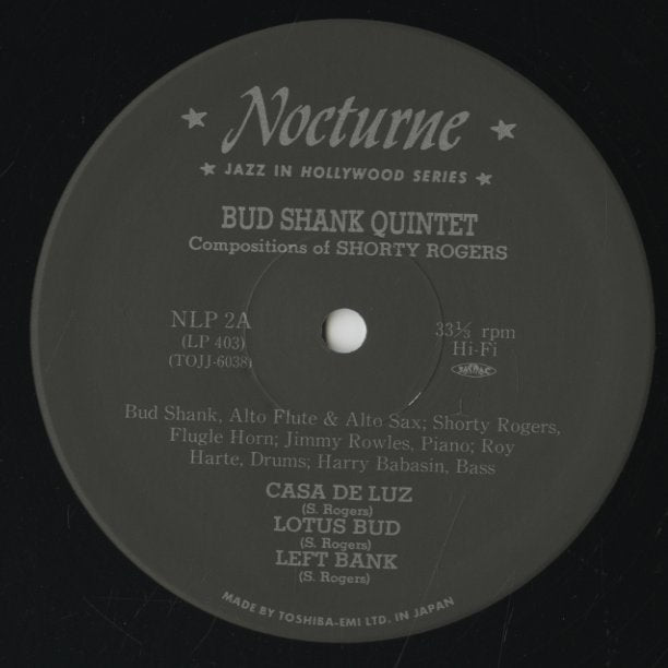 Bud Shank / バド・シャンク / Bud Shank Quintet (TOJJ-6038)