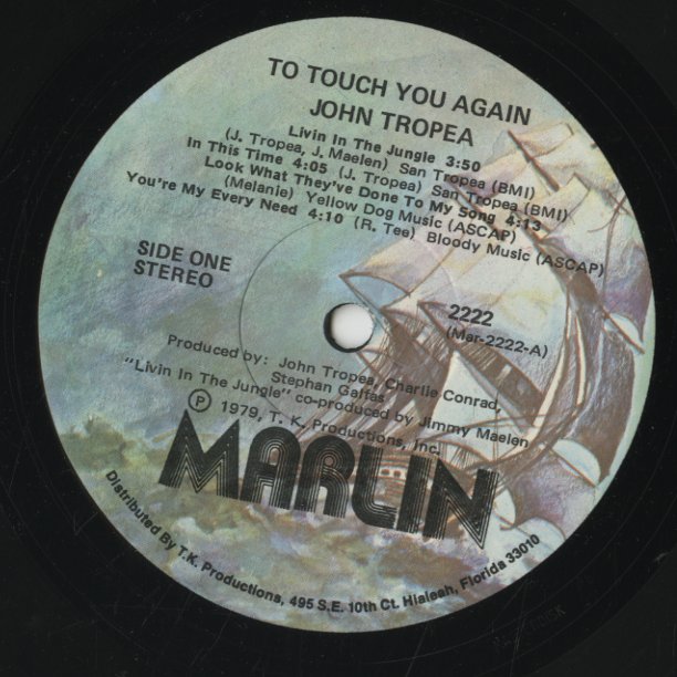 John Tropea / ジョン・トロペイ / To Touch You Again (MARLIN2222)