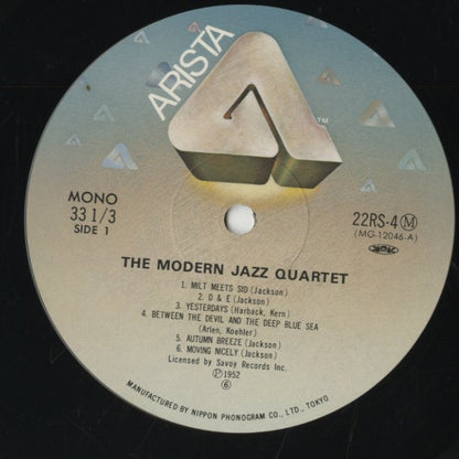 Modern Jazz Quartet / モダン・ジャズ・カルテット(1956) (22RS-4(M))