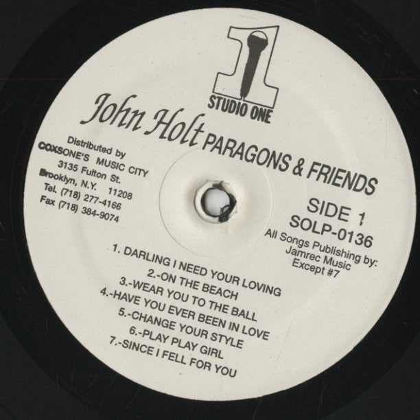 John Holt / ジョン・ホルト / Paragons & Friends (SOLP 0136 