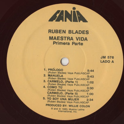 Ruben Blades / ルベン・ブラデス / Maestra Vida Primera Parte (JM576)