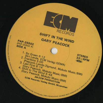 Gary Peacock / ゲイリー・ピーコック / Shift In The Wind (PAP-25502)
