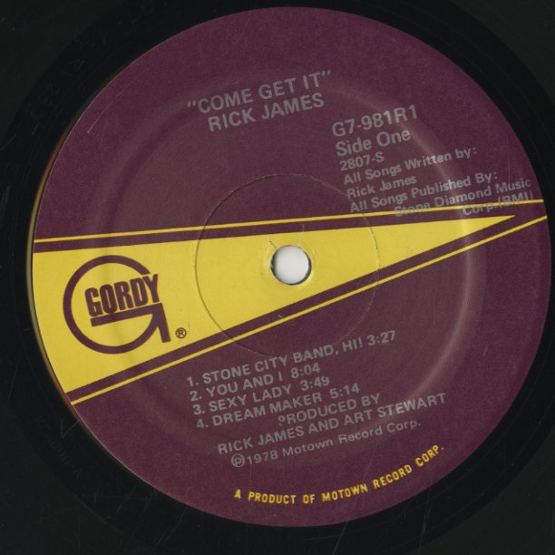 Rick James / リック・ジェイムス / Come Get It! (G7-981R1)