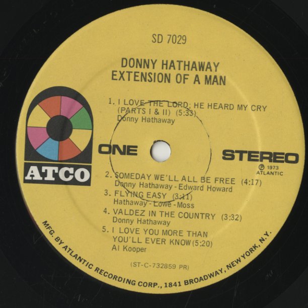 Donny Hathaway / ダニー・ハサウェイ / Extension Of A Man (SD7029) – VOXMUSIC WEBSHOP