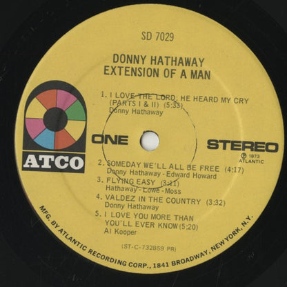 Donny Hathaway / ダニー・ハサウェイ / Extension Of A Man (SD7029)