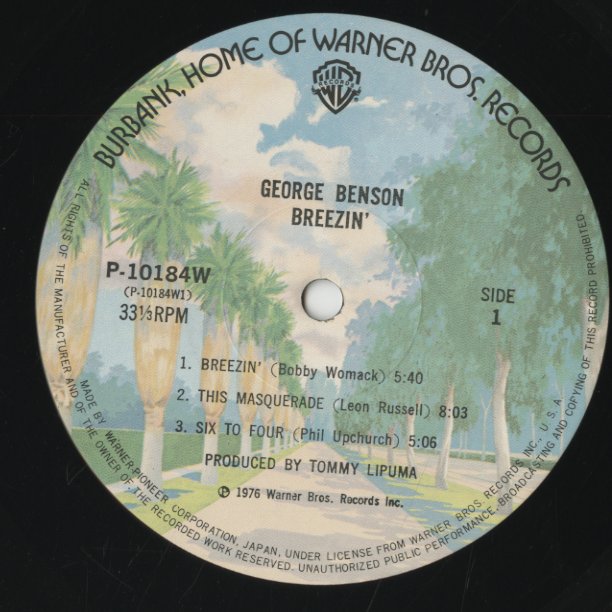 George Benson / ジョージ・ベンソン / Breezin' (P-10184W) – VOXMUSIC WEBSHOP