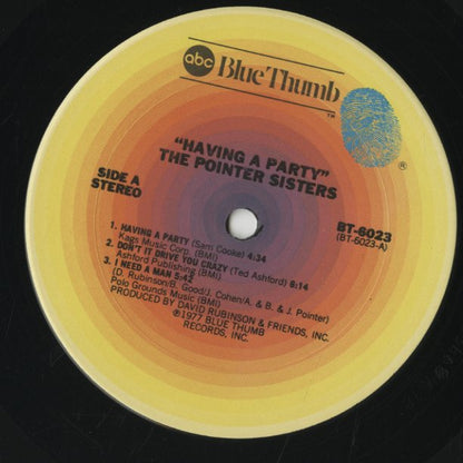 The Pointer Sisters / ポインター・シスターズ / Having A Party (BT-6023)