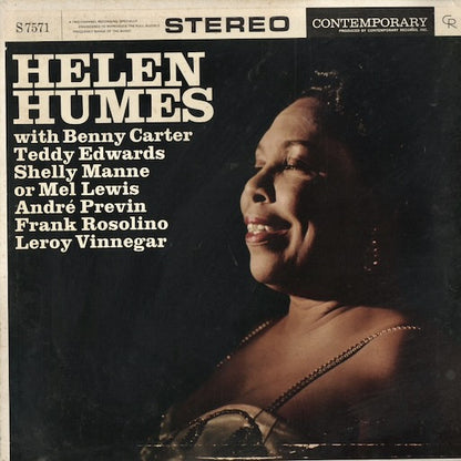 Helen Humes - Helen Humes 1959 (S7571) LP early 1970's US Contemporary Records｜中古LP