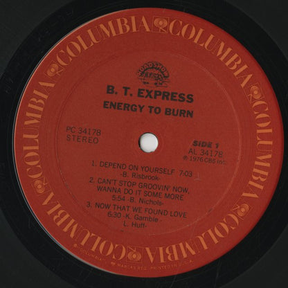 B.T. Express / B.T. エクスプレス / Energy To Burn (PC 34178)