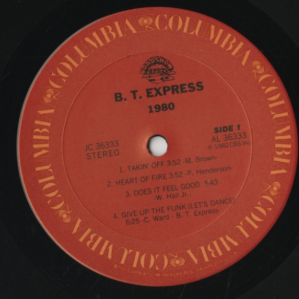 B.T. Express / BTエキスプレス / 1980 (JC36333)