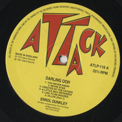 Errol Dunkley / エロル・ダンクリー / Darling Ooh (ATLP-116)