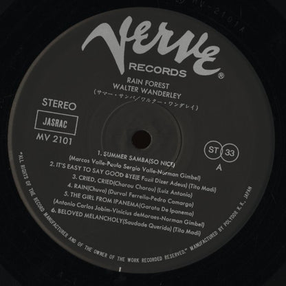 Walter Wanderley / ワルター・ワンダレイ / Rain Forest (MV2101)