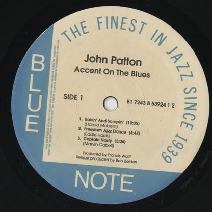 John Patton / ジョン・パットン / Accent On The Blues (B1 7243 8 53924 1 2)