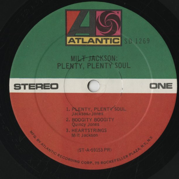 Milt Jackson / ミルト・ジャクソン / Plenty, Plenty Soul (SD 1269)