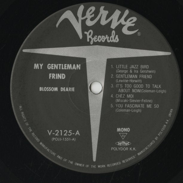 Blossom Dearie / ブロッサム・ディアリー / My Gentleman Friend (POJJ-1551)