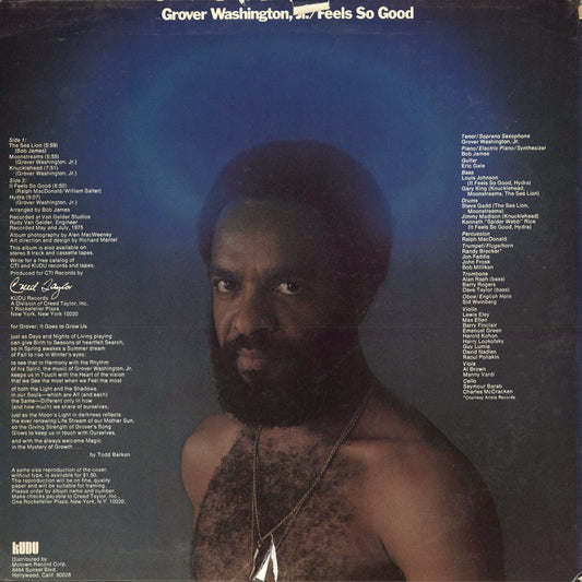 Grover Washington Jr. – Feels So Good (KU-24 S1) 1975 US KUDU | 中古LP
