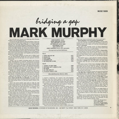 Mark Murphy - Bridging A Gap (MR 5009) 1973 US Muse｜中古LP