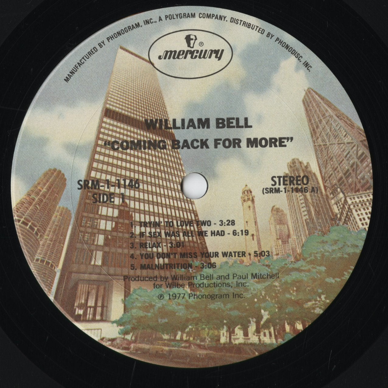 William Bell - Coming Back For More (SRM-1-1146) 1977 US Mercury｜中古LP