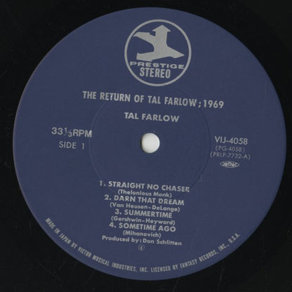 Tal Farlow / タル・ファーロウ / The Return of Tal Farlow (VIJ4058)