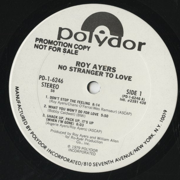 Roy Ayers / ロイ・エアーズ / No Stranger To Love (PD-1-6246)