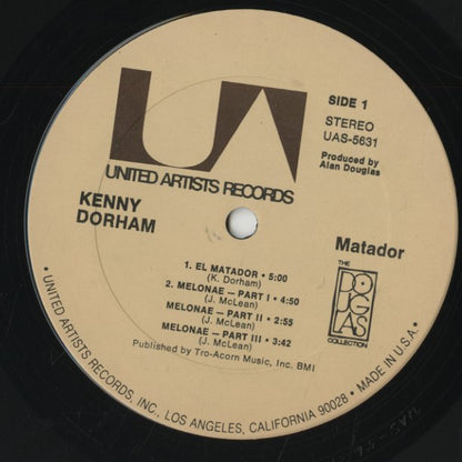 Kenny Dorham / ケニー・ドーハム / Matador (UAS 5631)