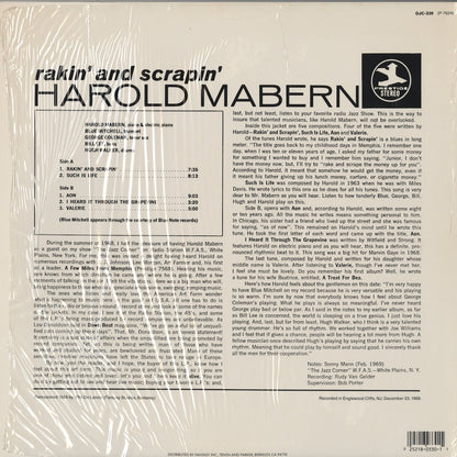 Harold Mabern / ハロルド・メイバーン / Rakin' And Scrapin' (OJC330)