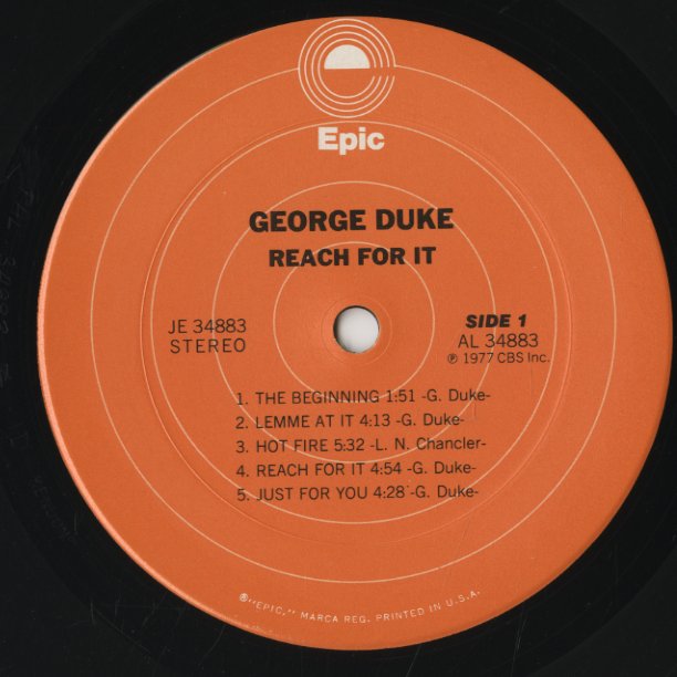 George Duke / ジョージ・デューク / Reach For It (JE34883)
