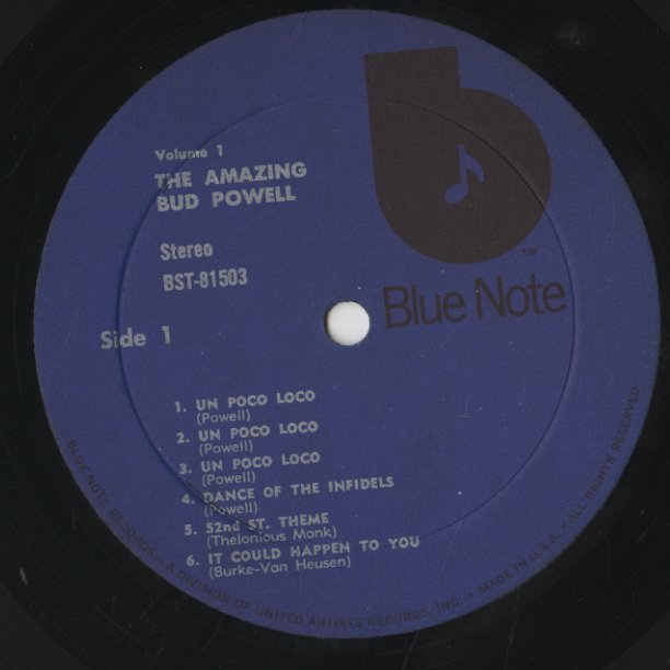 Bud Powell / バド・パウエル / The Amazing Bud Powell Volume 1 